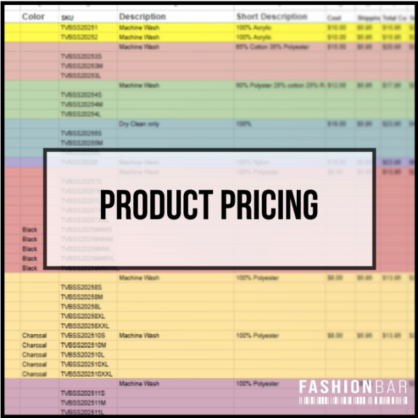 Product Pricing